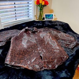 Cute brown button down shirt